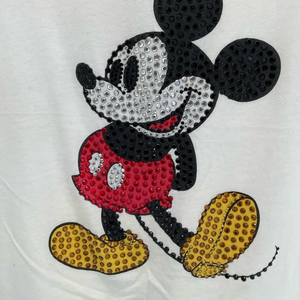 Rhinestone Mickey house vintage t-shirt - Medium to Large